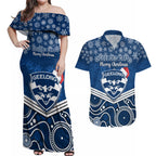 custom-geelong-football-christmas-couples-matching-off-shoulder-maxi-dress-and-hawaiian-shirt-merry-xmas-2023-mix-aboriginal-art