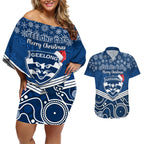 custom-geelong-football-christmas-couples-matching-off-shoulder-short-dress-and-hawaiian-shirt-merry-xmas-2023-mix-aboriginal-art