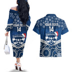 custom-geelong-football-christmas-couples-matching-off-the-shoulder-long-sleeve-dress-and-hawaiian-shirt-merry-xmas-2023-mix-aboriginal-art