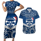 custom-geelong-football-christmas-couples-matching-short-sleeve-bodycon-dress-and-hawaiian-shirt-merry-xmas-2023-mix-aboriginal-art