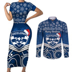 custom-geelong-football-christmas-couples-matching-short-sleeve-bodycon-dress-and-long-sleeve-button-shirt-merry-xmas-2023-mix-aboriginal-art
