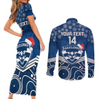 custom-geelong-football-christmas-couples-matching-short-sleeve-bodycon-dress-and-long-sleeve-button-shirt-merry-xmas-2023-mix-aboriginal-art