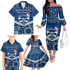 custom-geelong-football-christmas-family-matching-off-shoulder-long-sleeve-dress-and-hawaiian-shirt-merry-xmas-2023-mix-aboriginal-art