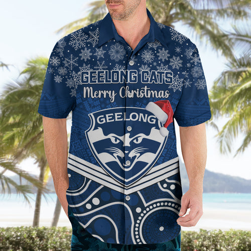 custom-geelong-football-christmas-hawaiian-shirt-merry-xmas-2023-mix-aboriginal-art