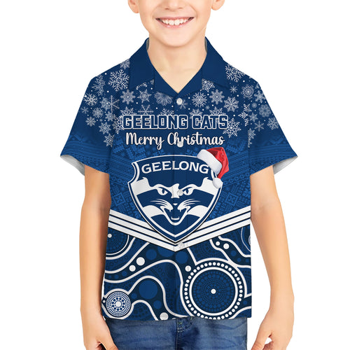 custom-geelong-football-christmas-kid-hawaiian-shirt-merry-xmas-2023-mix-aboriginal-art