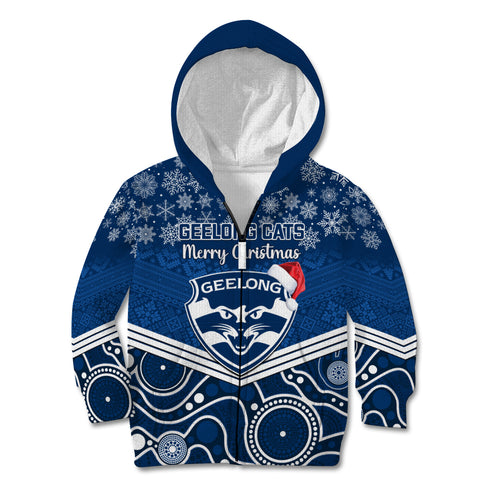 custom-geelong-football-christmas-kid-hoodie-merry-xmas-2023-mix-aboriginal-art