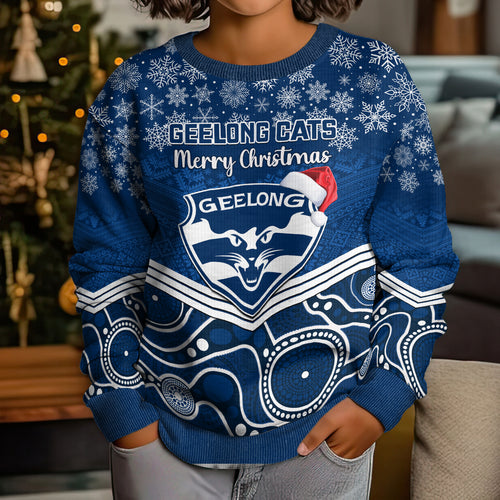 custom-geelong-football-christmas-kid-ugly-christmas-sweater-merry-xmas-2023-mix-aboriginal-art