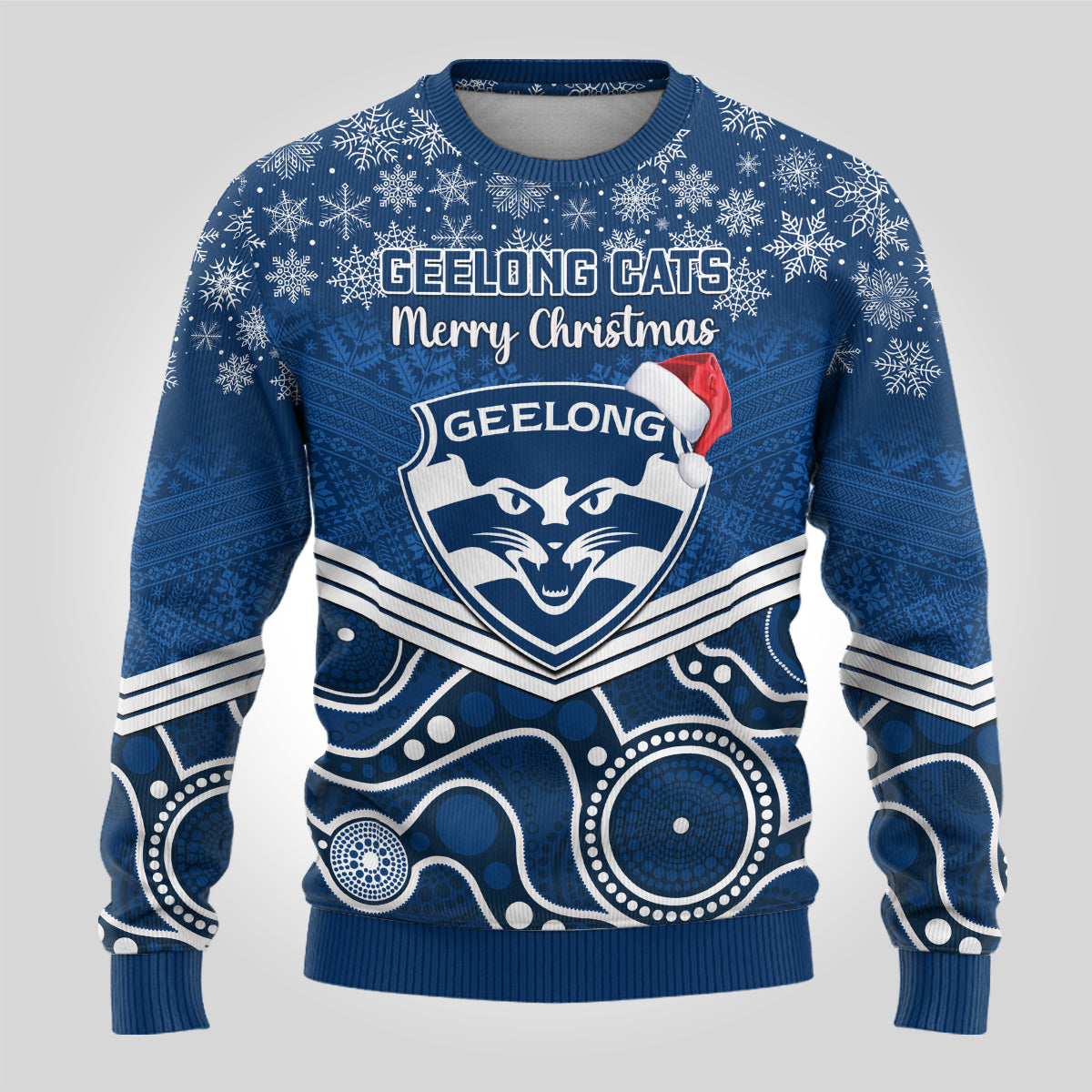 custom-geelong-football-christmas-ugly-christmas-sweater-merry-xmas-2023-mix-aboriginal-art