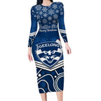 custom-geelong-football-christmas-long-sleeve-bodycon-dress-merry-xmas-2023-mix-aboriginal-art