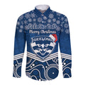 custom-geelong-football-christmas-long-sleeve-button-shirt-merry-xmas-2023-mix-aboriginal-art
