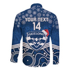 custom-geelong-football-christmas-long-sleeve-button-shirt-merry-xmas-2023-mix-aboriginal-art