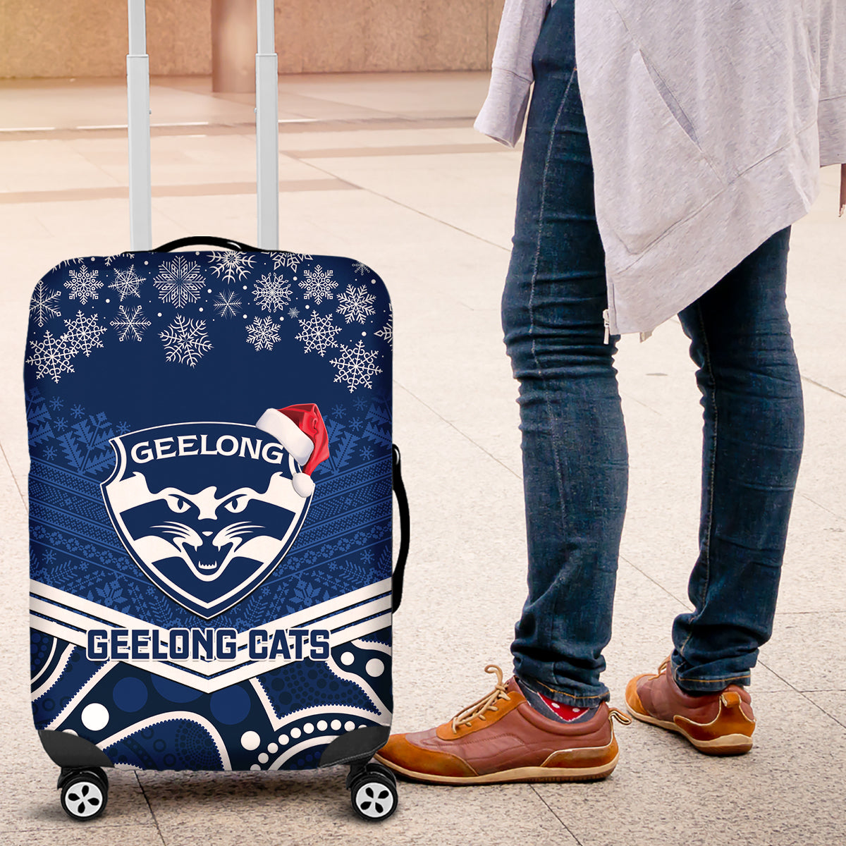 custom-geelong-football-christmas-luggage-cover-merry-xmas-2023-mix-aboriginal-art