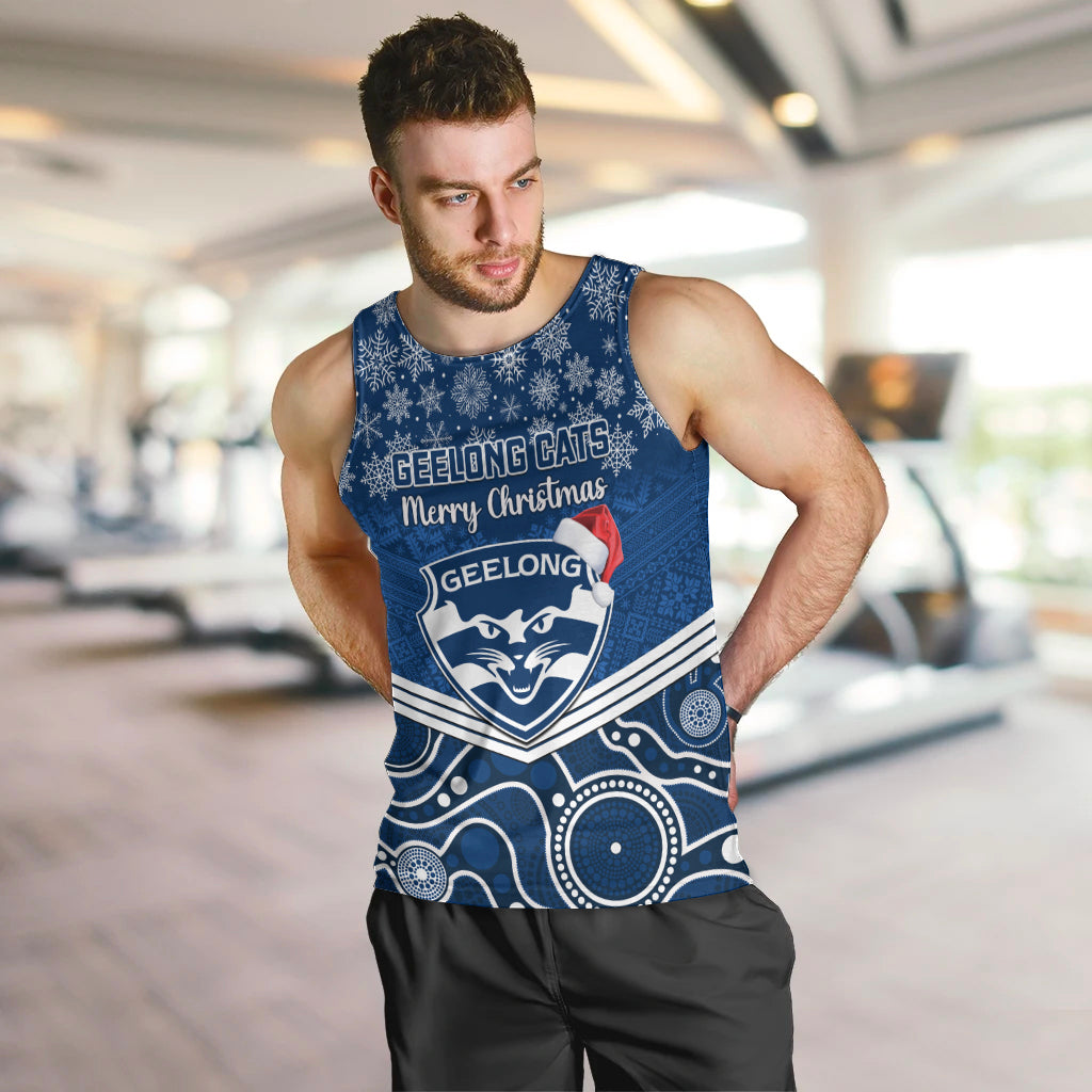 custom-geelong-football-christmas-men-tank-top-merry-xmas-2023-mix-aboriginal-art