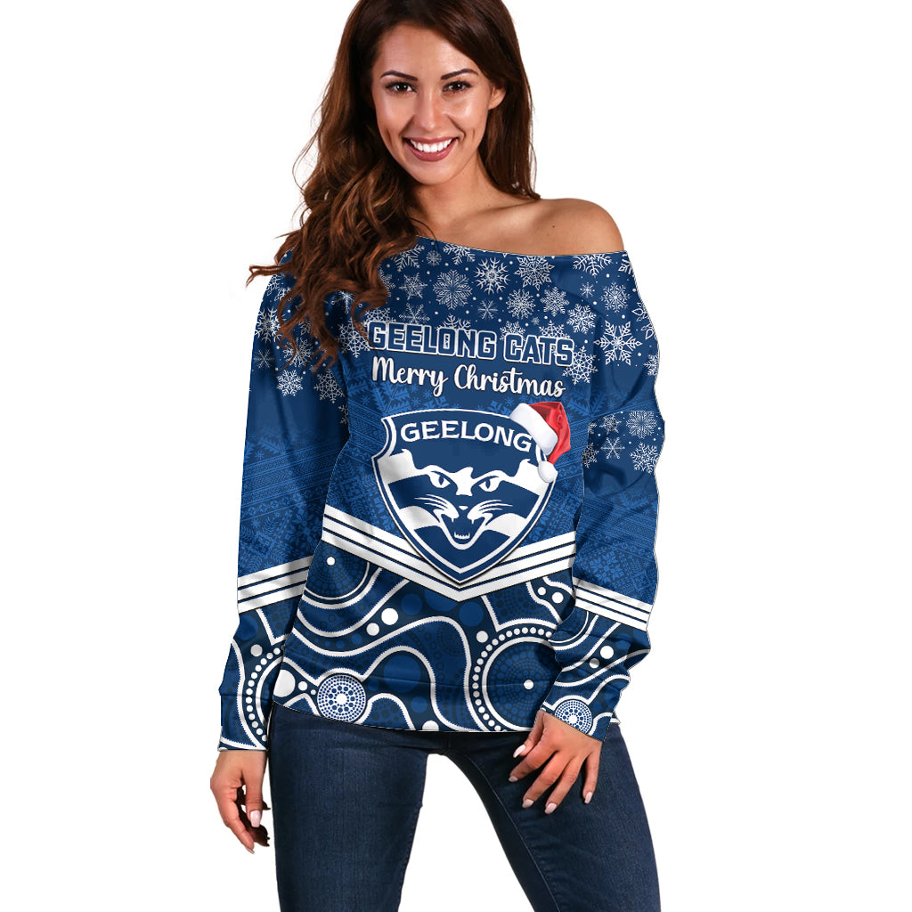 custom-geelong-football-christmas-off-shoulder-sweater-merry-xmas-2023-mix-aboriginal-art