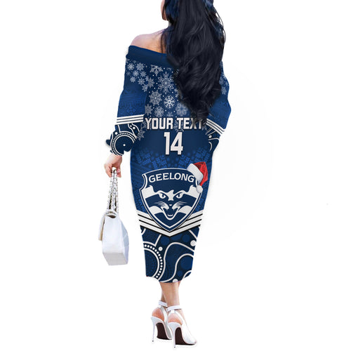 custom-geelong-football-christmas-off-the-shoulder-long-sleeve-dress-merry-xmas-2023-mix-aboriginal-art
