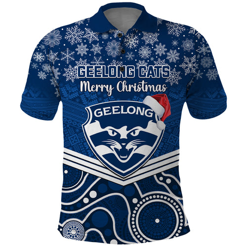 custom-geelong-football-christmas-polo-shirt-merry-xmas-2023-mix-aboriginal-art