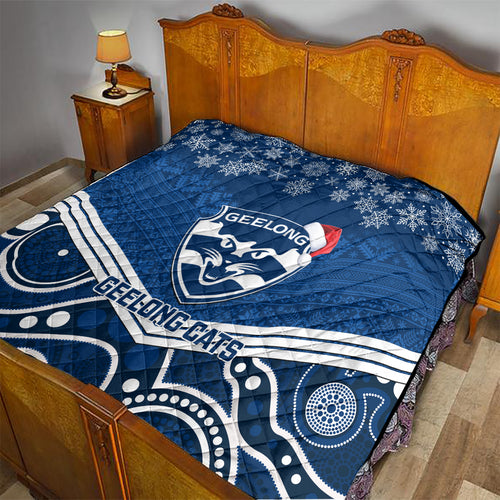 custom-geelong-football-christmas-quilt-merry-xmas-2023-mix-aboriginal-art