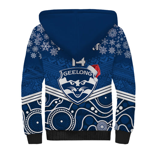 custom-geelong-football-christmas-sherpa-hoodie-merry-xmas-2023-mix-aboriginal-art