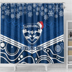 custom-geelong-football-christmas-shower-curtain-merry-xmas-2023-mix-aboriginal-art
