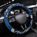 Geelong Football Christmas Steering Wheel Cover Merry Xmas 2023 Mix Aboriginal Art