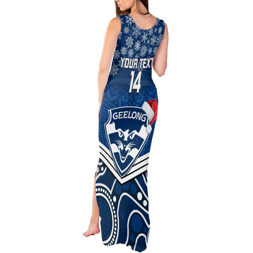 custom-geelong-football-christmas-tank-maxi-dress-merry-xmas-2023-mix-aboriginal-art