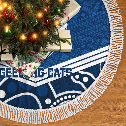 geelong-football-christmas-tree-skirt-merry-xmas-2023-mix-aboriginal-art