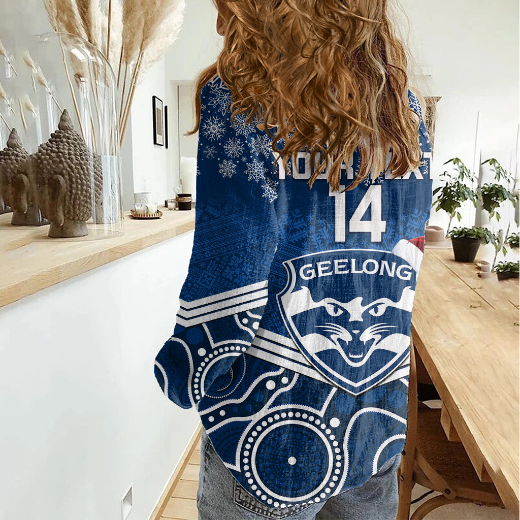custom-geelong-football-christmas-women-casual-shirt-merry-xmas-2023-mix-aboriginal-art