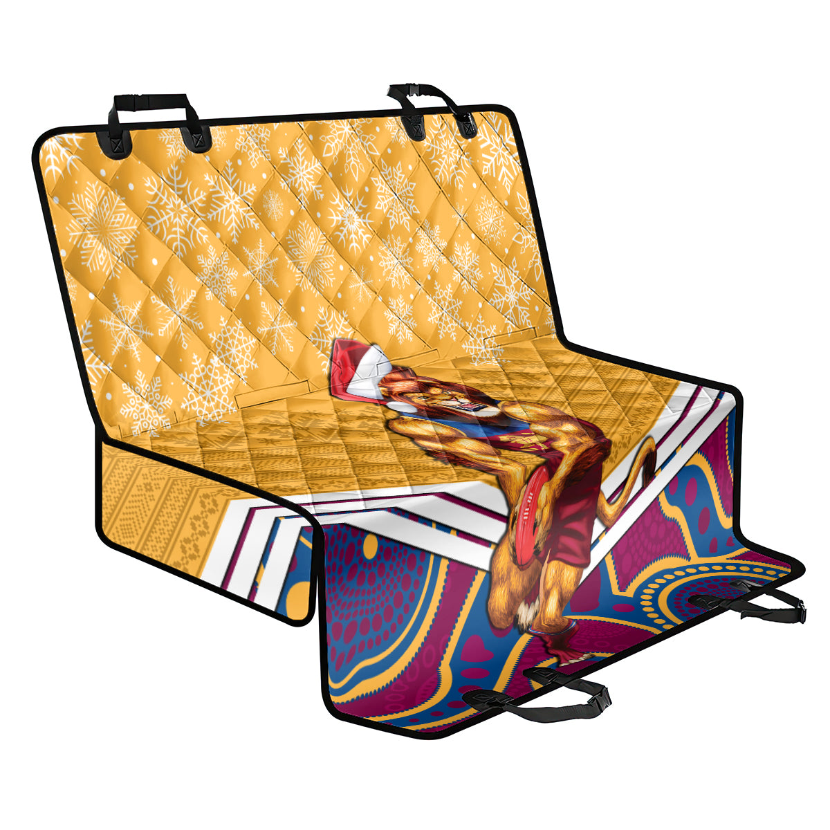 custom-brisbane-lions-football-christmas-back-car-seat-cover-merry-xmas-2023-mix-aboriginal-art