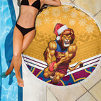 custom-brisbane-lions-football-christmas-beach-blanket-merry-xmas-2023-mix-aboriginal-art