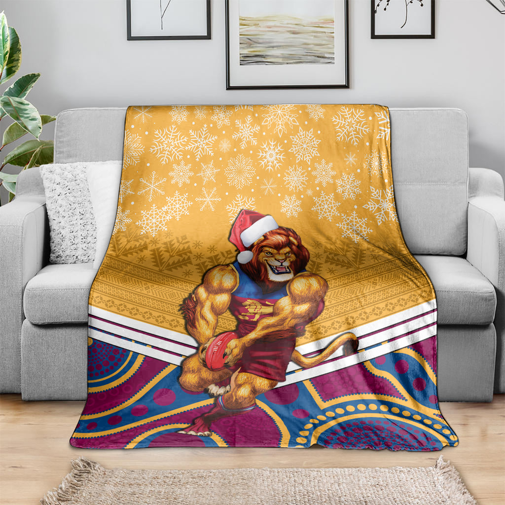 custom-brisbane-lions-football-christmas-blanket-merry-xmas-2023-mix-aboriginal-art