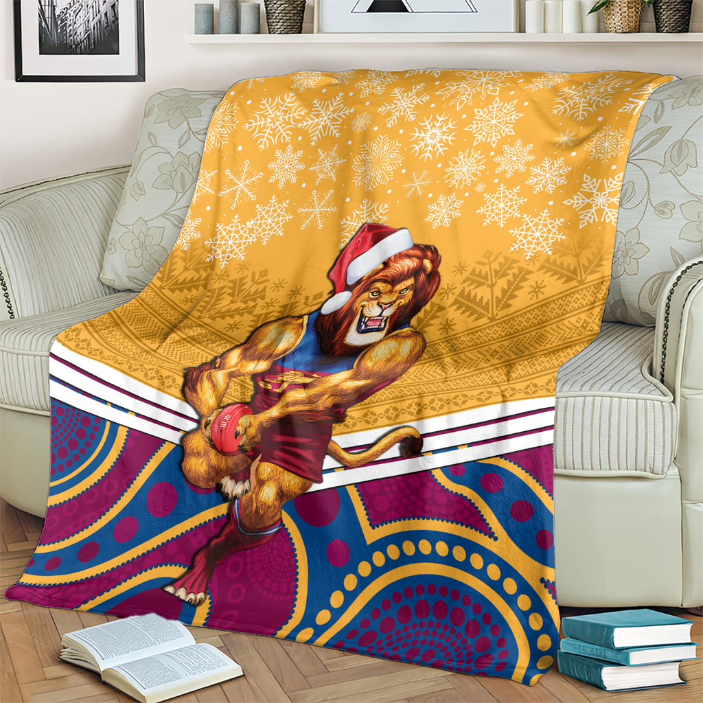 custom-brisbane-lions-football-christmas-blanket-merry-xmas-2023-mix-aboriginal-art