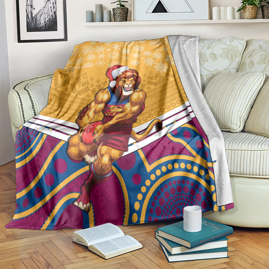 custom-brisbane-lions-football-christmas-blanket-merry-xmas-2023-mix-aboriginal-art
