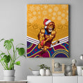 custom-brisbane-lions-football-christmas-canvas-wall-art-merry-xmas-2023-mix-aboriginal-art