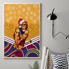 custom-brisbane-lions-football-christmas-canvas-wall-art-merry-xmas-2023-mix-aboriginal-art