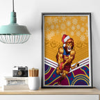 custom-brisbane-lions-football-christmas-canvas-wall-art-merry-xmas-2023-mix-aboriginal-art