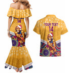 custom-brisbane-lions-football-christmas-couples-matching-mermaid-dress-and-hawaiian-shirt-merry-xmas-2023-mix-aboriginal-art