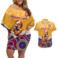 custom-brisbane-lions-football-christmas-couples-matching-off-shoulder-short-dress-and-hawaiian-shirt-merry-xmas-2023-mix-aboriginal-art