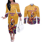 custom-brisbane-lions-football-christmas-couples-matching-off-the-shoulder-long-sleeve-dress-and-long-sleeve-button-shirt-merry-xmas-2023-mix-aboriginal-art