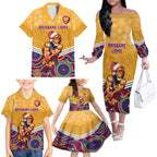 custom-brisbane-lions-football-christmas-family-matching-off-shoulder-long-sleeve-dress-and-hawaiian-shirt-merry-xmas-2023-mix-aboriginal-art
