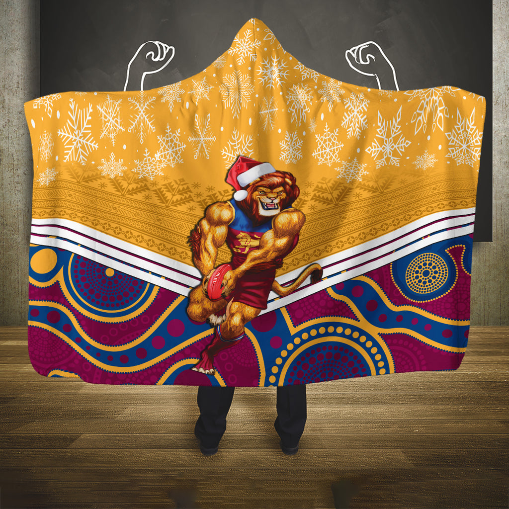 custom-brisbane-lions-football-christmas-hooded-blanket-merry-xmas-2023-mix-aboriginal-art