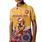custom-brisbane-lions-football-christmas-kid-polo-shirt-merry-xmas-2023-mix-aboriginal-art