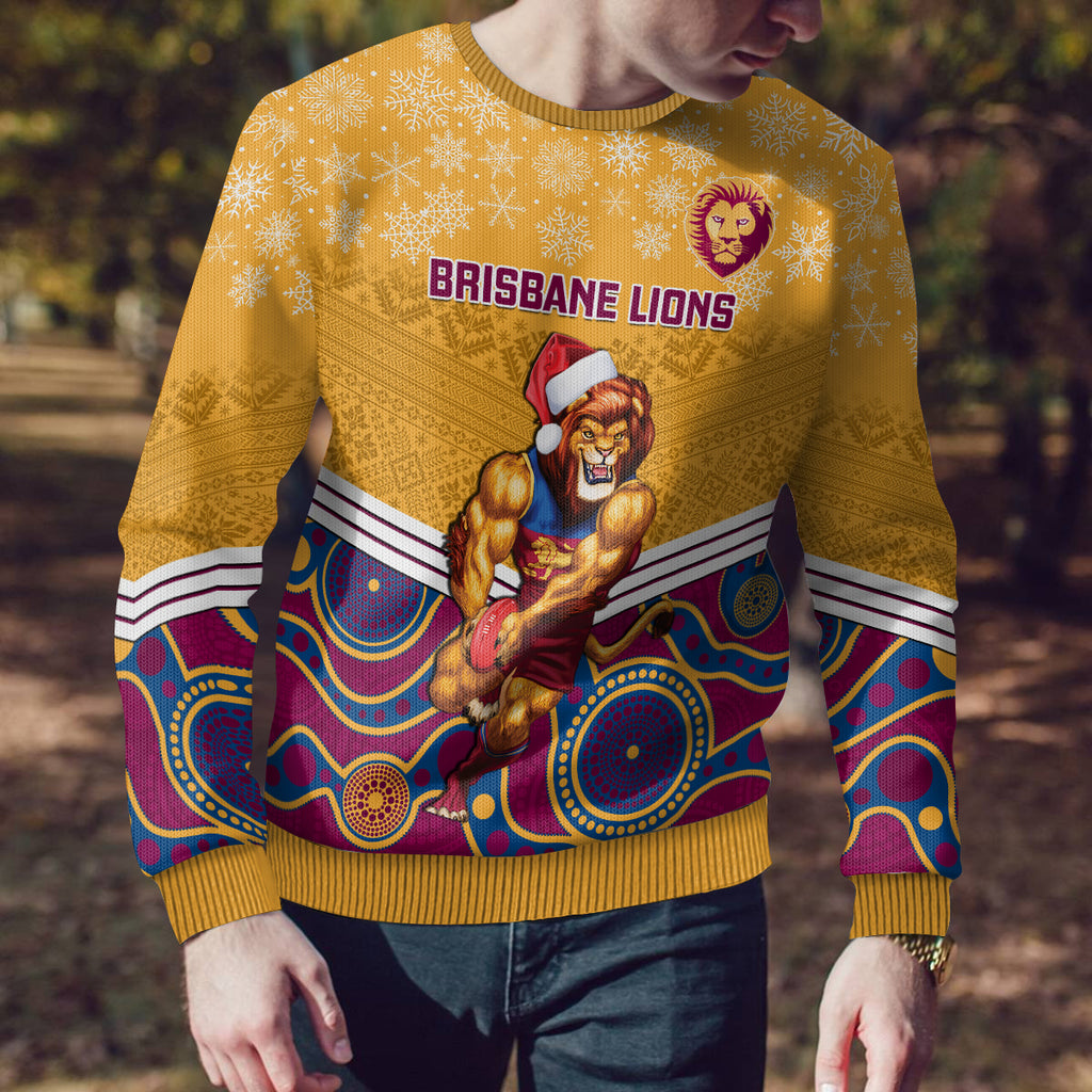 custom-brisbane-lions-football-christmas-ugly-christmas-sweater-merry-xmas-2023-mix-aboriginal-art