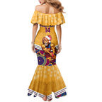 custom-brisbane-lions-football-christmas-mermaid-dress-merry-xmas-2023-mix-aboriginal-art