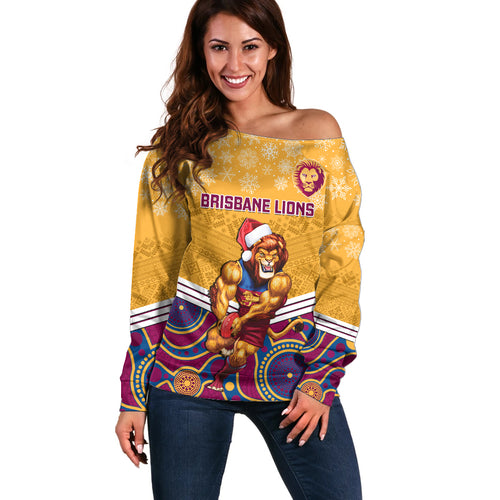 custom-brisbane-lions-football-christmas-off-shoulder-sweater-merry-xmas-2023-mix-aboriginal-art