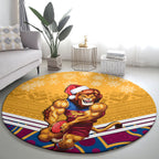 custom-brisbane-lions-football-christmas-round-carpet-merry-xmas-2023-mix-aboriginal-art