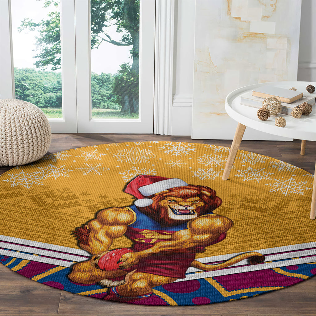 custom-brisbane-lions-football-christmas-round-carpet-merry-xmas-2023-mix-aboriginal-art