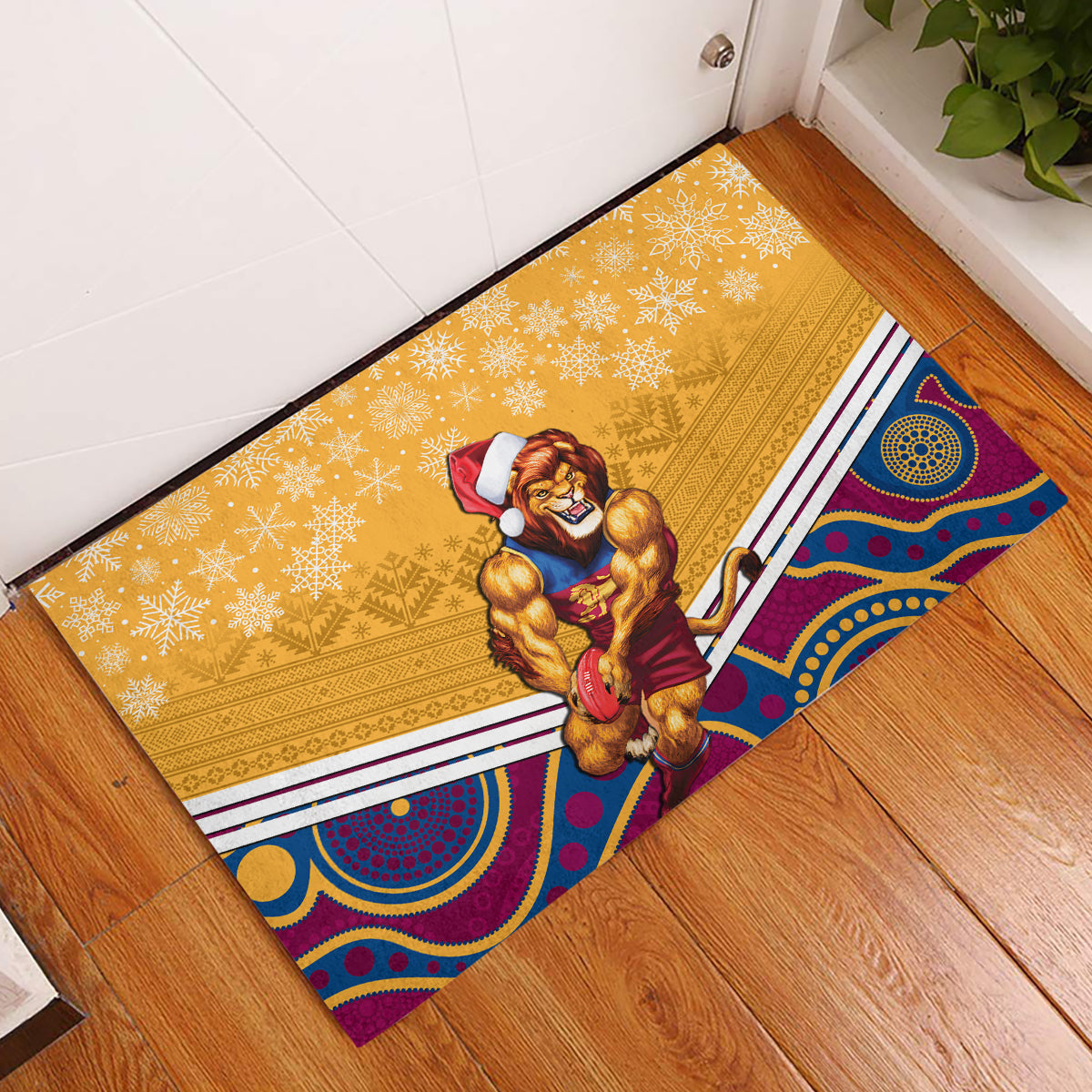 custom-brisbane-lions-football-christmas-rubber-doormat-merry-xmas-2023-mix-aboriginal-art