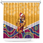 custom-brisbane-lions-football-christmas-shower-curtain-merry-xmas-2023-mix-aboriginal-art