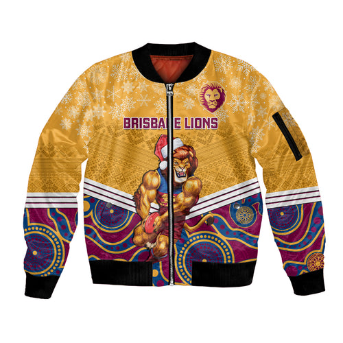 custom-brisbane-lions-football-christmas-sleeve-zip-bomber-jacket-merry-xmas-2023-mix-aboriginal-art