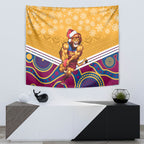 custom-brisbane-lions-football-christmas-tapestry-merry-xmas-2023-mix-aboriginal-art